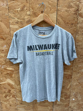 Vintage Y2K Adidas Milwaukee Basketball T-Shirt Men's Size M Gray